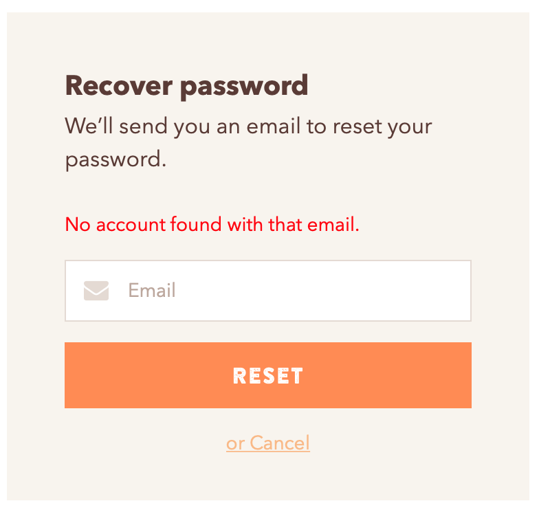 No Account Found With That Email Ka Chava Support Center